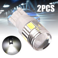 2ชิ้น W5W T10 5630 6LED Canbus มีความกว้างป้ายทะเบียนรถหลอดไฟสีขาว