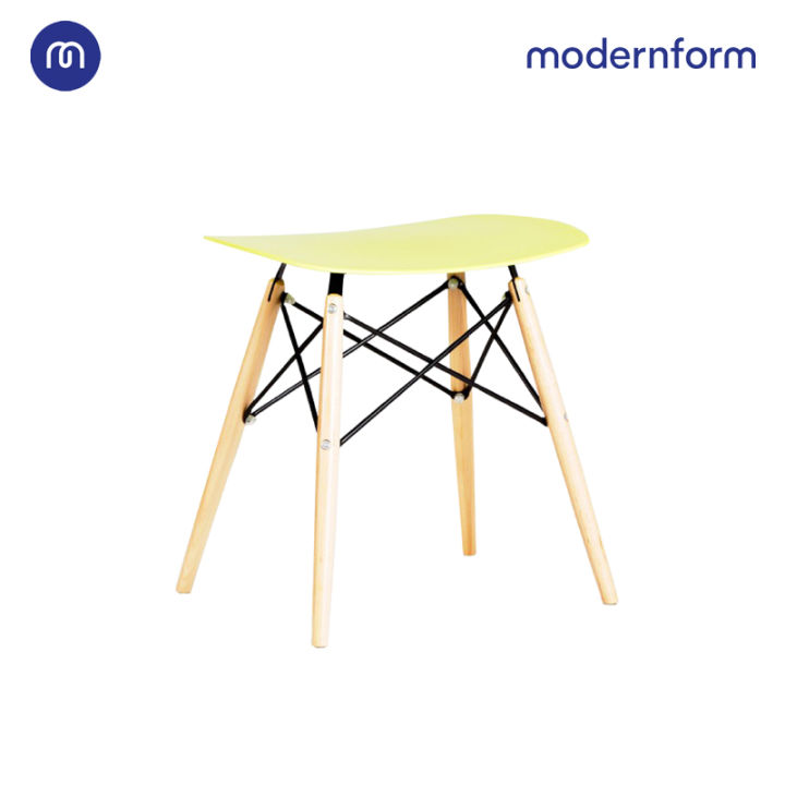 modernform-เก้าอี้อเนกประสงค์-เก้าอี้สัมมนา-พลาสติกขาไม้สีเขียว-รุ่น-pw027