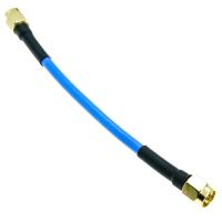 SMA male to SMA male plug connector RG405 .086 quot; Semi Flexible Coaxial Cable RG-405 50ohm Blue