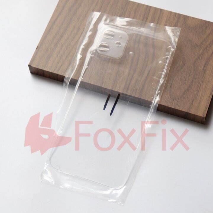 foxfix-กระจกหลังใสสำหรับ8-plus-x-xs-max-xr-11-pro-max-12-mini-12-pro-max-ฝาหลังปิดโทรศัพท์กระจกหลังแผงตัวเรือน