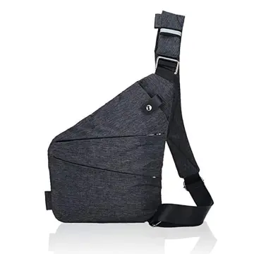 Lightweight Casual Canvas Unbalance Backpack Crossbody Sling 