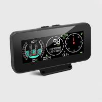 №☒▣ M60 Car SUV Off-Road HUD Head-up Display Altitude Slope Meter GPS Speedometer Compass Overspeed Alarm Car Electronic Accessories