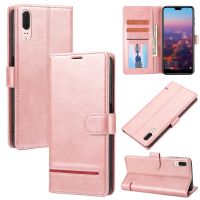 สำหรับ Huawei P20 Classic Wallet Flip Leather Phone Case