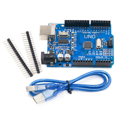 ATmega328P การพัฒนา R3 UNO บอร์ดสำหรับ Arduino R3ตรงกับขาและสาย USB