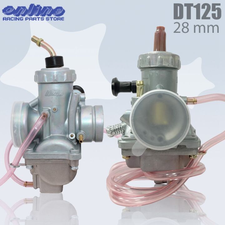 รถจักรยานยนต์28มม-คาร์บูเรเตอร์สำหรับยามาฮ่า-dt125-rx125-dt175สำหรับ-suzuki-tzr125-rm65-rm80-rm85ทางวิบากจักรยานสกปรกสำหรับ125c-80cc-mikuni