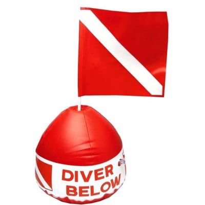 Diving Inflatable Signal Floater Snorkel Scuba Dive Diving Surface Marker Inflatable Dive Flag Sign Signal Buoy
