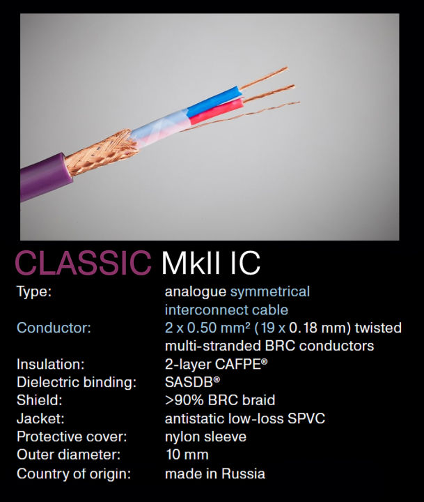 สายสัญญาณ-tchernov-classic-mkii-ic-ของแท้จากศูนย์ไทย-สายเปล่าตัดแบ่ง-แบ่งขายราคาต่อเมตร-ร้าน-all-cable