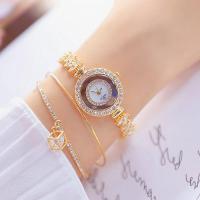 New Rose Gold Bracelet Watch Women Crystal Quartz Watches Ladies Top Brand Luxury Female Wrist Watch Girl Clock Zegarek Damski