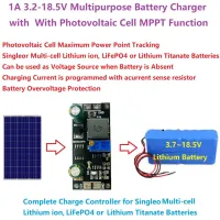 1A ตัวควบคุมพลังงานแสงอาทิตย์ Mppt ลิเธียมไอออน3.2V 3.7V 3.8V 7.4V 11.1V 14.8V โมดูลชาร์จ