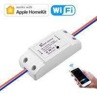 【✜】 Aflatoon Electronics Homekit สวิตช์ WIFI ประจำบ้านอัจฉริยะรีเลย์ DIY สำหรับบ้านโมดูลอัตโนมัติสวิตช์ Wi-Fi 90-250V AC(50/60Hz) 10A