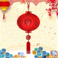 โคมไฟโชคดีสีแดง,โคมไฟแขวนสุขสันต์วันตรุษจีนเทศกาลฤดูใบไม้ผลิของจีนพร "Fu" ของตกแต่งบ้าน
