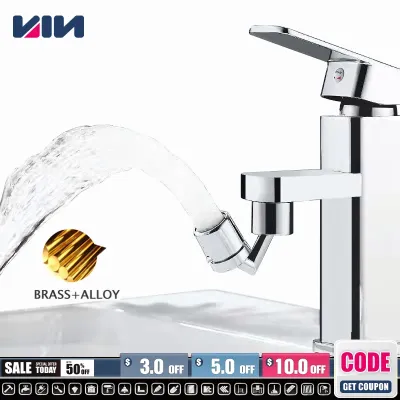 ☜✐ Metal 720° Rotatable Universal Splash Filter Faucet Sprayer Head Kitchen Bathroom Tap Extender Adapter Foam Nozzle Brass Alloy