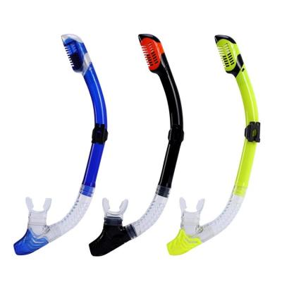 Free Diving Snorkel Adults Swimmer Dry Diving Snorkel Comfortable Mouthpiece One-Way Purge Valve for Pool Open Water Scuba Lap Swimming Swimmer Diving Snorkeling suitable