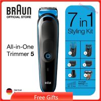 Braun Hair Clippers for Men MGK3245, 7-in-1 Beard Trimmer, Mens Grooming Kit, Cordless &amp; Rechargeable with Gillette ProGlide Razo