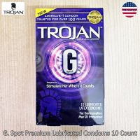 TROJAN® G. Spot Premium Lubricated Condoms ถุงยางอนามัย จีสปอร์ต