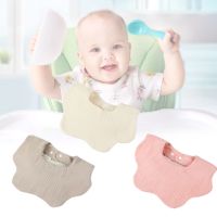 เด็ก Bibs สีทึบ Drooling Bibs สำหรับกินเด็ก Teething Bib ผ้าขนหนูหนาชั้น Burp ผ้าเด็กวัยหัดเดิน360 ° ให้อาหาร Bib