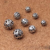 10pcs/lot Handcraft Tibetan Silver Hollow Spacer Beads Flower Heart Designer Zinc Alloy Metal Beads DIY Bracelets Jewelry Make