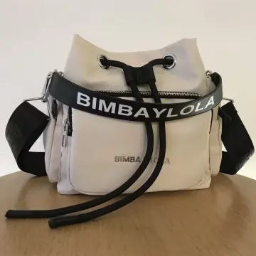 Bimba Y Lola Small Leather Crossbody Bag in Black