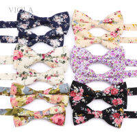 100% Cotton Floral Parent-Child Bowtie Sets Chic Men Women Kids Butterfly Beautiful Party Dinner Wedding Bow Tie Gift Accessory Boys Clothing