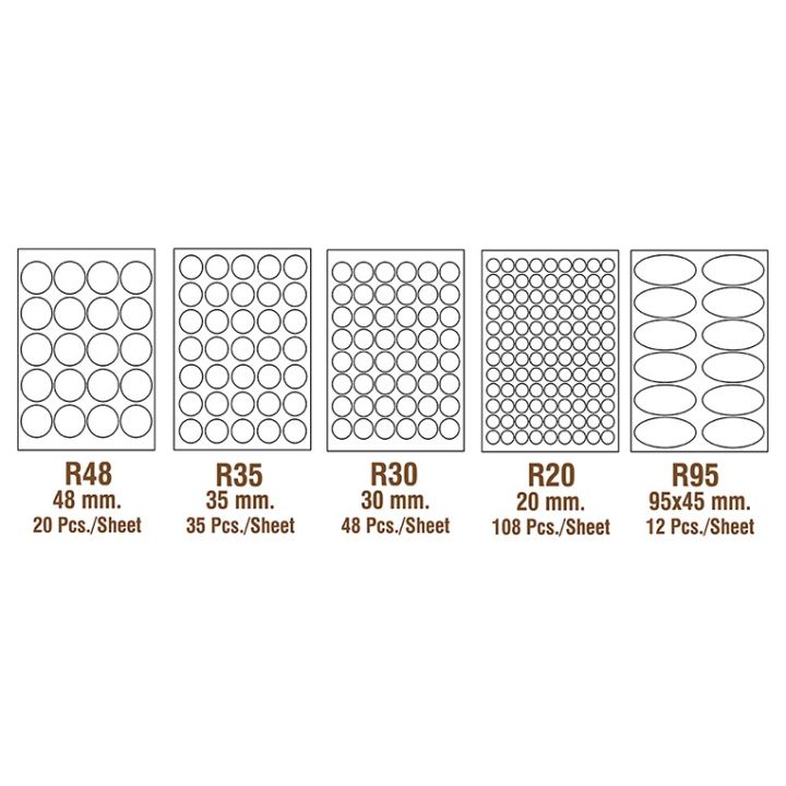 see-d-labels-สติ๊กเกอร์วงกลมกระดาษขาวมัน-ขนาด-a4-มีไดคัท-สำหรับใช้งานงานกับเครื่องพิมพ์เลเซอร์-อิงค์เจ็ท