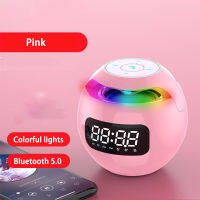 Smart Alarm Clock LED Digital Clock Smart Bluetooth-compatible 5.0 Speaker FM Radio Colorful Light TF Card MP3 Music Play