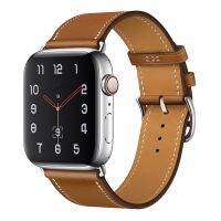 【lz】﹍  Pulseira de couro para apple watch band 44mm 40mm 38mm 42mm iwatch único tour pulseira apple assistir série 5 4 3 se 6