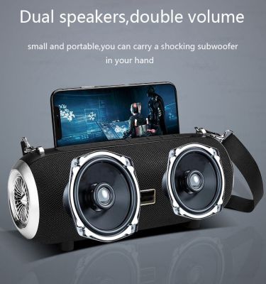 Outdoor Sound Portable Music Caixa De Som Powerful Boombox with Stand HolderHigh Power 40W Bluetooth Speaker Wireless BT Column Wireless and Bluetooth