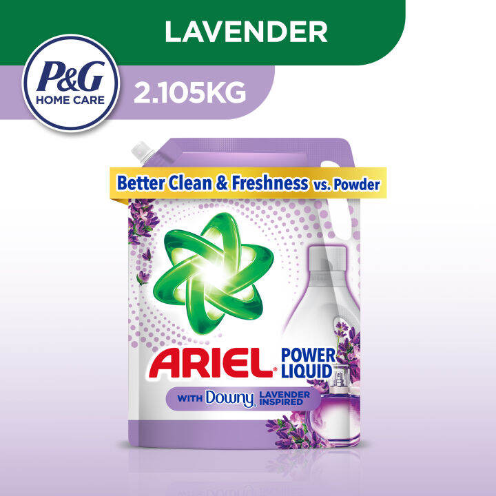 Ariel Liquid Detergent Lavender 2.105KG Refill (Laundry, Detergent