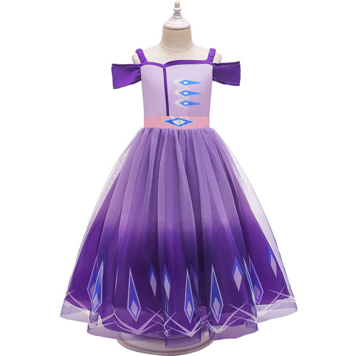 2023-ปีใหม่-frozen-aisha-กระโปรงเด็กการค้าต่างประเทศเสื้อผ้าเด็กชุดเด็กผู้หญิง-girl-dress-ชุดเดรสคริสต์มาส