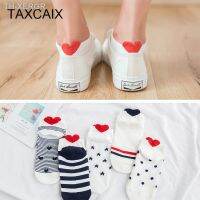 【hot】❍☃  5Pairs New Arrivl Cotton Socks Pink Ankle Short Ear Gril 35-40