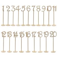 Table Numbers Number Wedding Holder Wooden Holders Memo Stand Place 20 Base Picture Photo Stands Party Reception Classy Clips