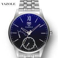 YAZOLE314 steel belt gold chain business men watch with quartz waterproof watches gifts