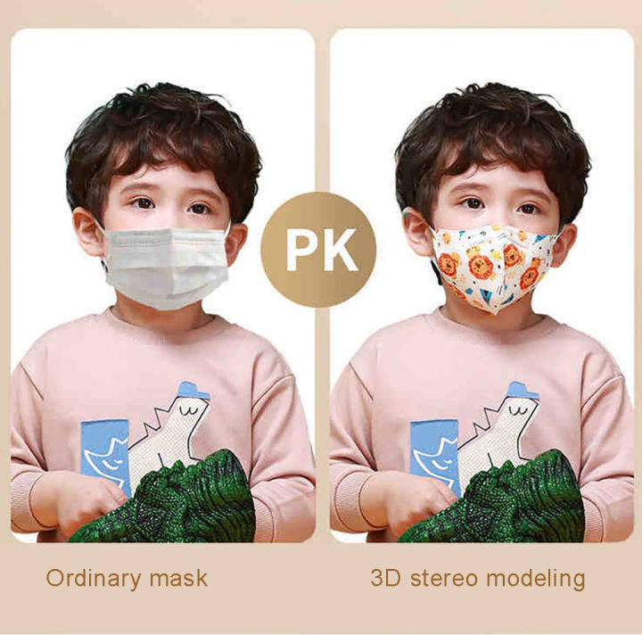 livehom-หน้ากากเด็ก3-12ปี-kn95ผีเสื้อระบายอากาศได้ดีกันฝุ่น5d-หน้ากากแบบใช้แล้วทิ้ง5ชั้นหน้ากากป้องกัน3มิติหน้ากาก-kn95แบบใช้แล้วทิ้ง10ชิ้น