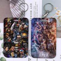 【LZ】✷♘  Apex Legends Keychain for Men Titular do cartão Cool Game Blossom Name Gun Banco Ônibus ID Cartões de crédito Chaveiro Chains