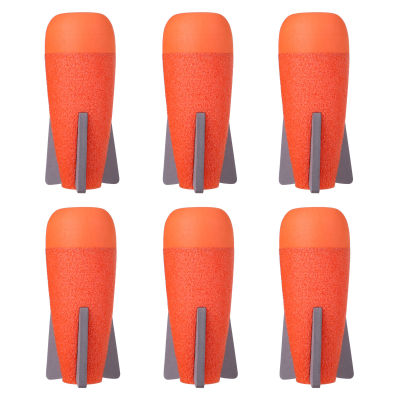 3pcs 6Pcs EVA Hollow Foam Dart Missile for Nerf Grenade Blaster Drop Shipping - Orange Head + Grey Sponge