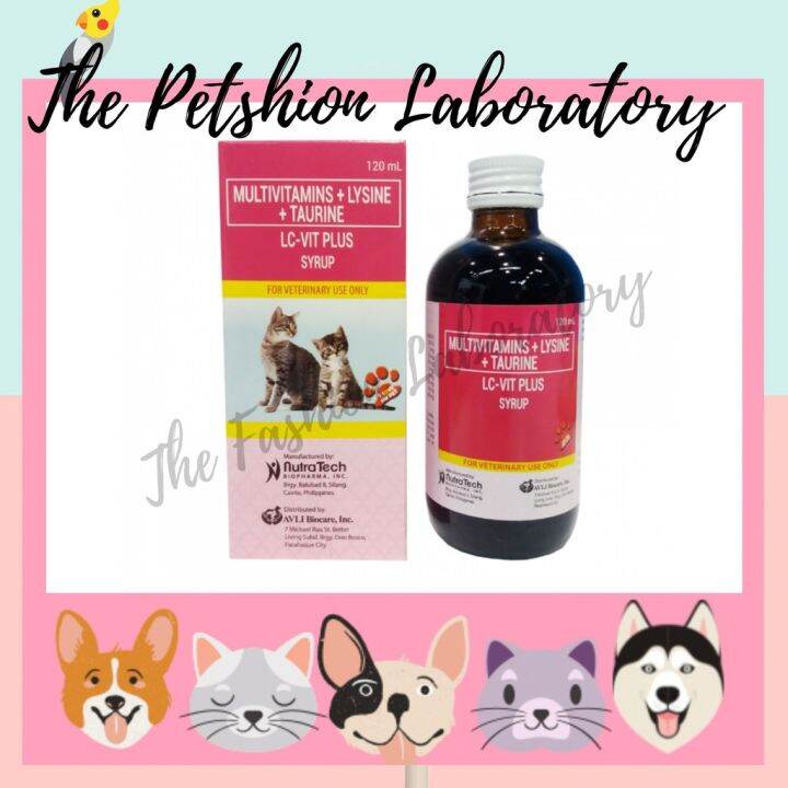 LC Vit Plus Multivitamins Cat and Kitten Syrup 120ml Lazada PH