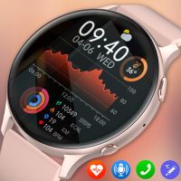 ✑✺ New Body Temperature Smart Watch Women Men HD 360x360 Screen Answer Call Dial Call Smartwatch for Samsung Watches for Women box