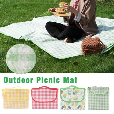 【YF】 1.5x2m Outdoor Picnic Mat Waterproof and Moisture-proof Portable Foldable Field Camping Tablecloth Tourist Beach Blanket