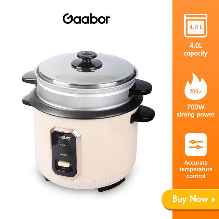 Gaabor Rice Cooker Accurate Temperature Control Equipped With Steamer