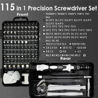 +【‘ Professional 115 In 1 Screwdriver Set With Flexible Shaft Crowbar For Dismantling Mobile Phones Watches Clocks Repair Hand Tools