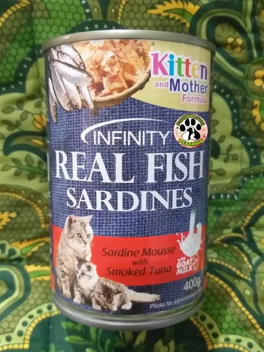 Infinity Real Fish Sardines 400g KITTEN Sardines Mousse W/ Smoked