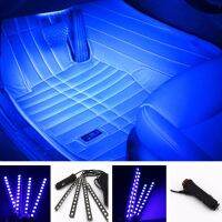 KEBIDUMEI 12/24V 4x12 LED Bar Car Interior Backlight Ambient Mood Foot Light With USB Decorative Atmosphere Lamp Bulbs  LEDs HIDs