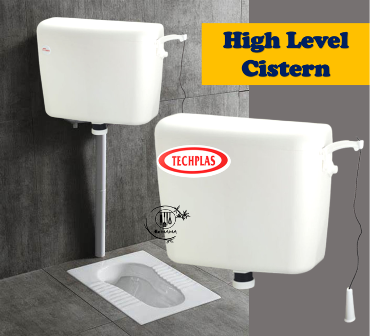 Bathroom Flush High Level Cistern Toilet Tong Jamban Cangkung Tandas