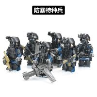 Chinese building blocks special forces building blocks Aberdeen Police Flying Tigers assembled puzzle small particle building blocks boys toys