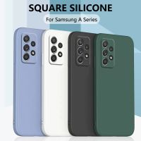 Casing Ponsel Silikon Persegi Mewah untuk Samsung Galaxy A53 5G A33 A13 A73 A23 5G A31 A51 A71 A52S A72 A22 A32 A12 Coque Sampul Lembut