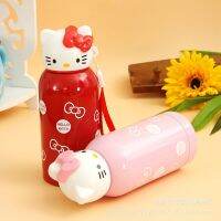 ❈▥✆ Creative Cat Head Cartoon Stainless Steel Water Bottle Portable Cute Female Girls Thermos 2022 NEW Kawaii