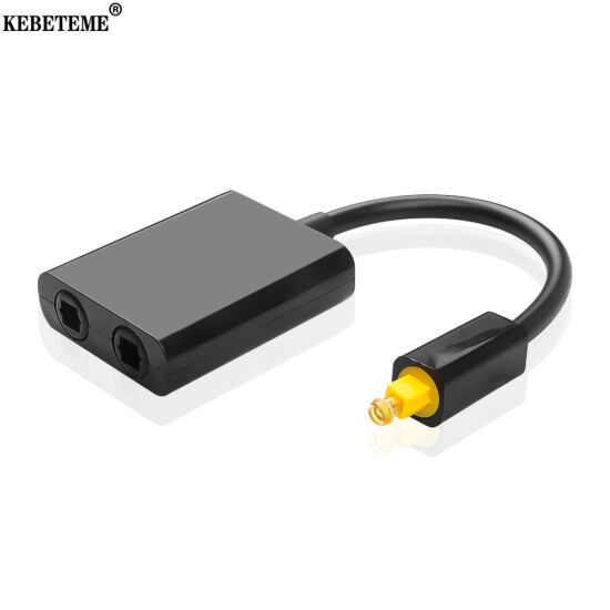 Kebeteme bộ chia âm thanh quang kỹ thuật số toslink sợi cáp, nam đến nam - ảnh sản phẩm 1