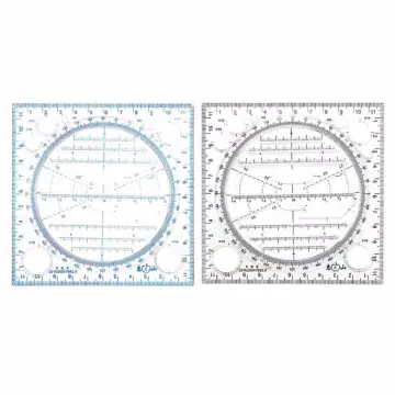 1pc Multifunctional Drawing Ruler, Springhall Angle And Circle