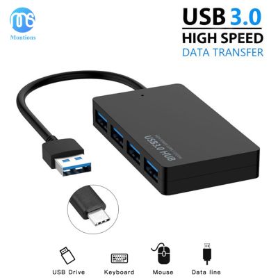 ความเร็วสูง4พอร์ต USB ฮับ3.0 USB USB หลากหลาย C Type-C Splitter สนับสนุนระบบหลายระบบปลั๊กแอนด์เพลย์อะแดปเตอร์ USB Feona