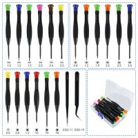 18/20Pcs Magnetic Screwdriver Set Mini Multi-Function Magnetic Precision Screwdriver For Watch Eyeglasses Phone Repairing Tools Handtool parts Accessories